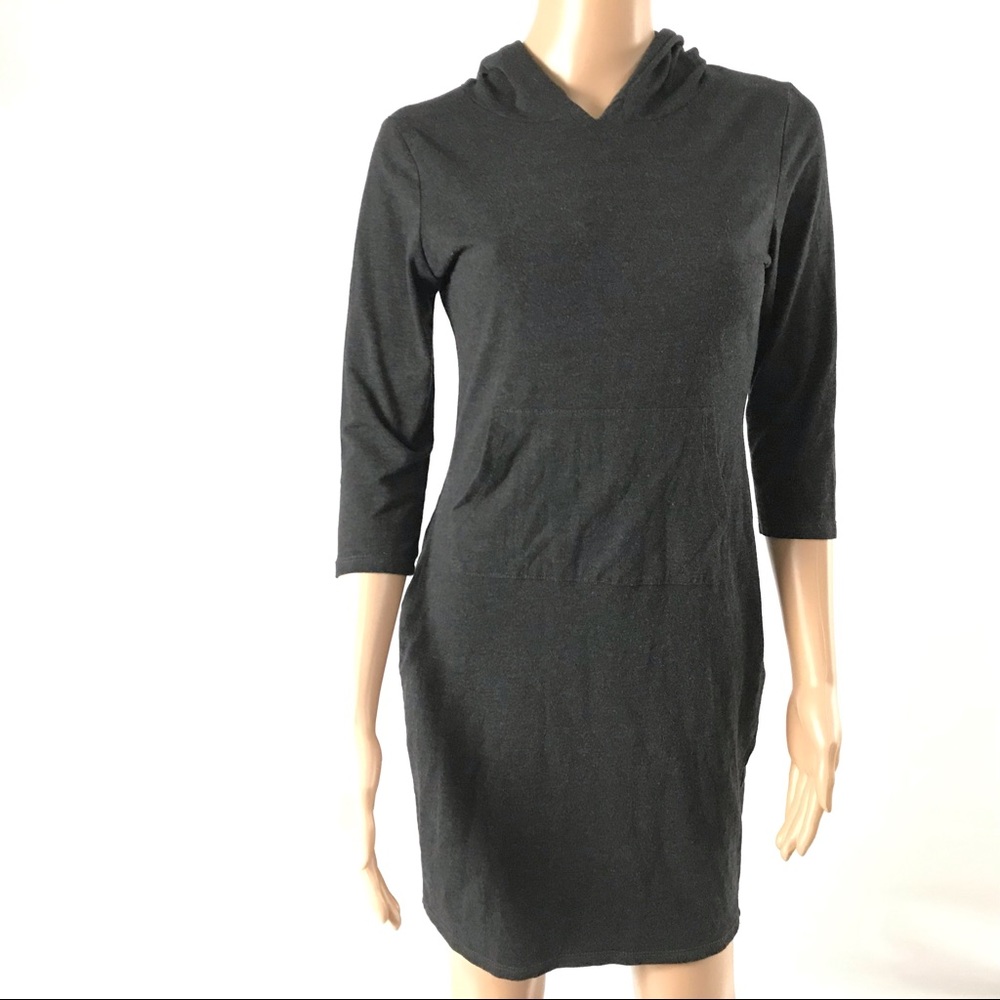 J Tomson Women’s Hooded Sweat Dress Size M Gray